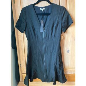 🧺Le Lis | NWT Black Zip Up Mini Dress | Small
